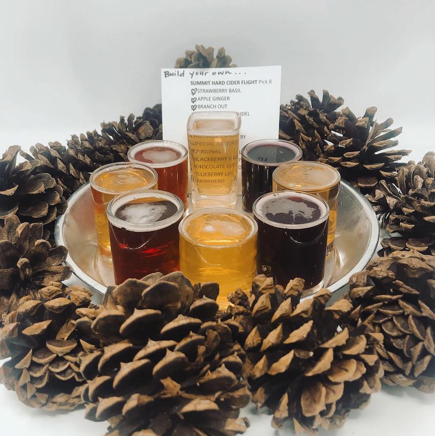 Cider Flight at Scrumpy’s Hard Cider Bar Fort Collins, CO